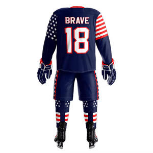 Nouvel uniforme de hockey sur glace personnalisé fourni directement par l'usine Meilleur prix uniforme de hockey sur glace d'équipe pour adultes - Product Image 3