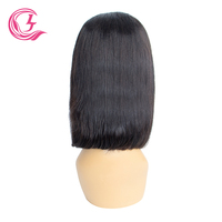 CLJhair Perruque Bob transparente Lace Front Wig brésilienne noire 13X4 perruques droites près de chez moi pour femme Vente en gros