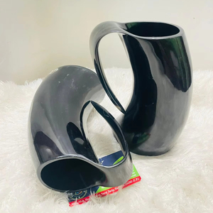 Taza de cuerno para beber vikingo de alta calidad personalizable Buffalo OxHorn ecológico desechable precio al por mayor estilo religioso de FWE - Product Image 3