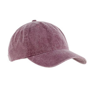 Gorra de béisbol de mezclilla lavada de gran tamaño Aqua ajustable con pigmento teñido - Product Image 4