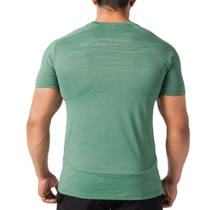 T-shirt de compression pour entraînement de gym à bas prix, design personnalisé à col ras du cou, sans couture, respirant, 100% coton - Product Image 6