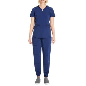 Uniformes de Hospital de Tela Twill Resistente con Mezcla de Spandex, Uniformes Médicos Transpirables y Elásticos para Personal de Salud - Product Image 1
