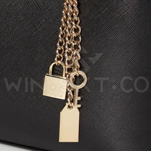 Servicio OEM, Bolso de Cuero Genuino de Moda, Impermeable, con Tres Asas y Cremallera, Diseño Nuevo, Color Sólido, para Mujer - Product Image 6