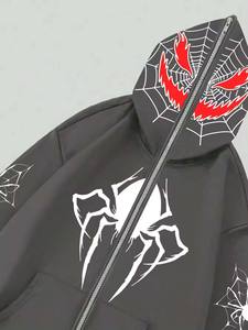 Sudadera Deportiva Informal con Estampado Personalizado Bordado, Sudadera de Invierno de Felpa de Algodón de 320 g con Estilo Urbano Ecológico - Product Image 3