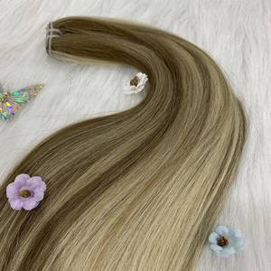 Haute couture-Tendance à la mode, extensions de cheveux de trame humaine ondulés naturels bouclés de haute qualité cheveux du Vietnam fr prix de gros - Product Image 5