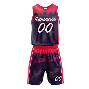 Uniforme de Baloncesto con Sublimación Personalizada de Último Estilo, Nuevo Diseño de Jersey sin Mangas y Pantalones Cortos para Venta en Línea - Product Image 1