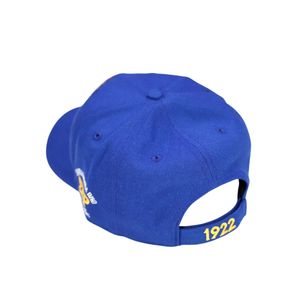 Sigma Gamma Rho SGRho Crest Cap Royal Blue 20 lana 80 acrilico acrilico scudo greco ricamato anteriore posteriore regolabile sorellity Hat - Product Image 2
