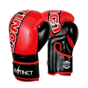 Guantes de Boxeo de Piel Sintética de Alta Calidad al por Mayor, Unisex, Hechos a Medida, los Mejores Guantes de Boxeo de Artes Marciales con Soporte de Velcro para la Muñeca - Product Image 1
