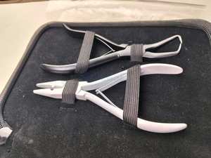 Kit d'outils pour extensions de cheveux et perles en acier inoxydable 6 pièces en gros INTENSE SURGICAL Ensemble de pinces micro-liens Perles Crochet de tirage de fil - Product Image 5