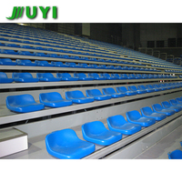 Système de sièges télescopiques rétractables JY-706 pour terrain de basket-ball, gymnase intérieur, stade, gradins pliants