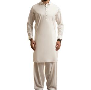 Traje de 2 Piezas para Hombre, Estilo Casual Pakistaní Musulmán, Shalwar Kameez, Bordado, Algodón, Étnico, Vestidos de Boda, Fabricación al por Mayor OEM ODM - Product Image 1