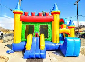 Château gonflable commercial avec toboggan, pour usage professionnel, idéal pour la location événementielle - Grande Vente - Product Image 4