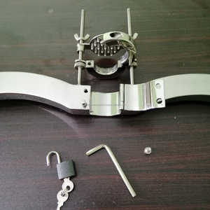 เครื่องถ่างลูกสเตนเลสของเล่นทางเพศสำหรับเกย์เครื่องดันอัณฑะ - Product Image 3
