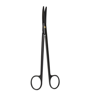 Tijeras Quirúrgicas JIMED de Alta Calidad para Lifting Facial, Tipo Gorney, Superdentadas, Curvas, de Plasma Negro, 19 cm, para Cirugía Plástica Manual Micro - Product Image 3