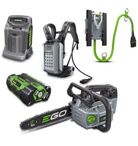 MÁS VENDIDO: Kit Combinado de Motosierra sin Escobillas EGO CSX3002+BAX1501 56V 300mm (12") 20m/s + Batería de 56V 28Ah + Mochila - Product Image 5