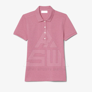 Camiseta Polo Gruesa Lisa de Moda para Mujer, Camiseta Polo con Logotipo Personalizado para Mujer en Venta en Línea - Product Image 4