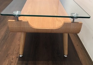 Table basse en verre moderne de luxe transparente pour le salon - Product Image 6