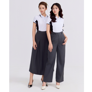 Thời Trang Lỏng Lẻo Phù Hợp Hai Tone Polo <span class=keywords><strong>T</strong></span>-Shirt Cho Nam Giới Phụ Nữ 95% Cotton 5% Spandex <span class=keywords><strong>T</strong></span>ùy Chỉnh In Ấn Có Sẵn Nhà Máy Giá - Product Image 2