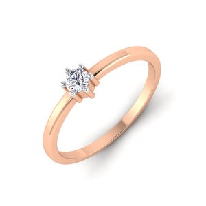 925 plata esterlina 10K/14K/18K chapado en oro completo diamante clásico anillo solitario compromiso boda fiesta aniversario regalo - Product Image 5