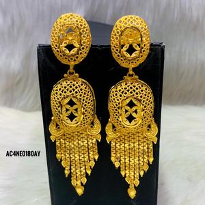 Bijouterie tendance Ensemble collier plaqué or design en ligne un gramme tous design Acheter des bijoux longs en ligne en Inde - Product Image 3