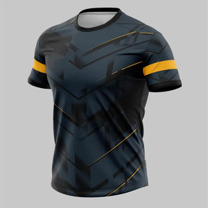 Vente en gros de vêtements pour hommes, polo uni en vrac, logo personnalisé, coupe ample, t-shirt confortable et élégant - Product Image 3