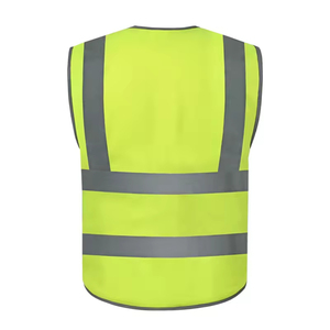 เสื้อกั๊กนิรภัยแบบสะท้อนแสงสำหรับผู้ชาย100% ไฟแฟลช LED ผ้าโพลีเอสเตอร์ ANSI Class 1 EN ISO 20471 Class 2 - Product Image 3