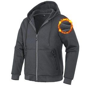 Sweat à capuche zippé personnalisé pour homme, impression numérique, 100% coton, molleton épais, qualité supérieure, prix de gros bas - Product Image 3