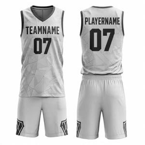 ชุดบาสเก็ตบอลผู้ชายแบบกำหนดเอง ชุดทีมพิมพ์ลายแบบซับลิเมชั่น ชุดยูนิฟอร์มสไตล์ใหม่ บริการ OEM ชุดยูนิฟอร์ม - Product Image 2