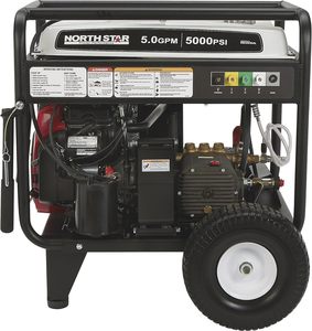 Nouvelle Qualité sur la nouvelle nettoyeuse haute pression à eau froide à gaz North-Star, 5000 PSI, 5.0 GPM, démarrage électrique, transmission par courroie - Product Image 2