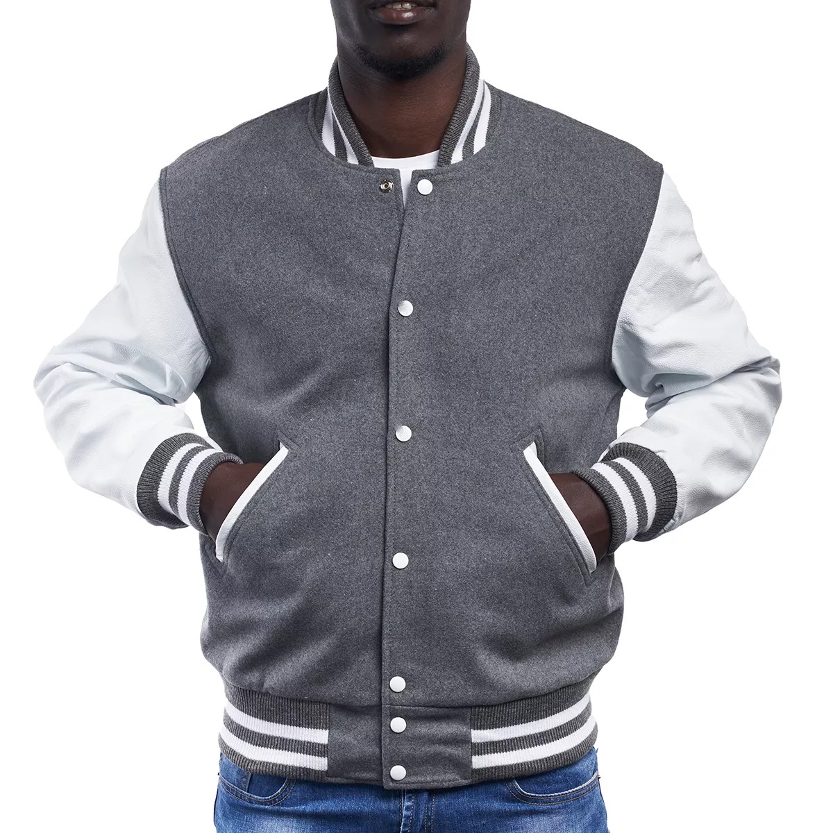 Body Dark Gray / White sleeves