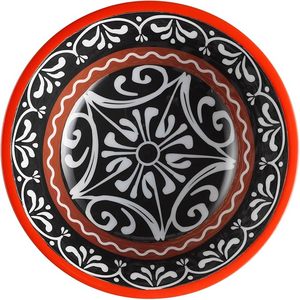 Bol de service artistique écologique Mehak Impex, bol en bois imprimé peint à la main pour les collations, fabriqué en bois de manguier - Product Image 6