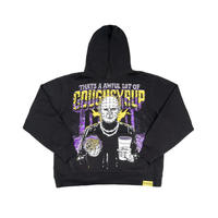 Sudadera con Capucha ALOCS de Halloween con Estampado de Motosierra, Transpirable, Personalizada, de Invierno, Unisex, 100% Algodón