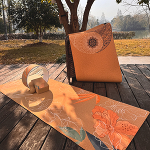 Esterilla de Yoga de Corcho, Tappetino Ecológico, Colchonetas de Caucho Natural, Tapis de Yoga, Yogamatte, Esterilla de Yoga de Corcho - Product Image 6