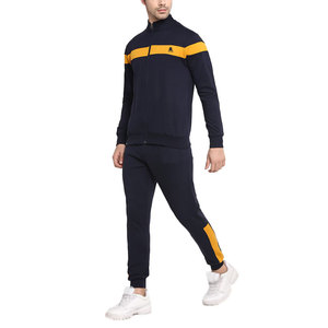 ชุดเซ็ตแทรคสูทผู้ชายแบบมีฮู้ด ซิปหน้า สีตัดต่อ ทรงหนา สำหรับฤดูหนาว สไตล์สตรีทแวร์ ระบายอากาศได้ดี มีเชือกผูก 2-in-1 ลายพิมพ์ - Product Image 6