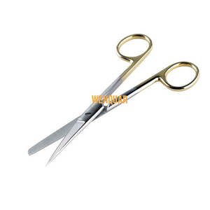 Tijeras de Podología de Alta Calidad de 15 cm, Acero Inoxidable, Punta Roma/Afilada, Anillo Dorado, Wenquar Quirúrgicas - Product Image 2