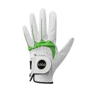 Gants de golf en cuir de mouton Cabretta de haute qualité Logo personnalisable véritables poignées antidérapantes en gros Sports de haut niveau - Product Image 5