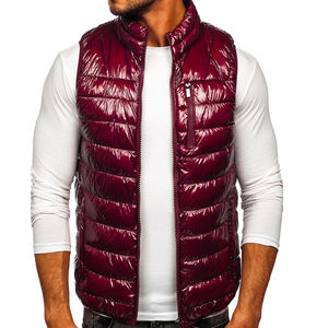 Gilet matelassé sans manches brillant pour homme, personnalisable avec logo, imperméable, effet bulle, prix raisonnable, collection hiver 2026 - Product Image 1
