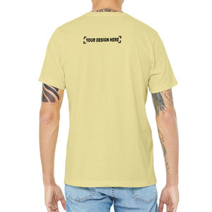 T-shirts pour hommes en coton 100% OEM, poids lourd, impression sérigraphique, logo personnalisé, impression en relief pour hommes - Product Image 6