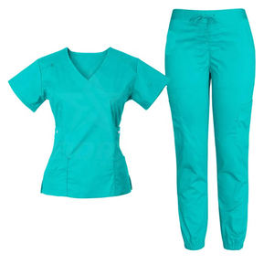 Conjuntos de Uniformes Médicos Cómodos y Personalizables, Tela de Sarga Resistente, Uniforme de Enfermería, Manga Corta, Unisex - Product Image 2