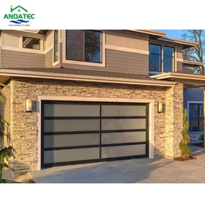 Puerta de <span class=keywords><strong>garaje</strong></span> de vidrio duradera Ideal para casas suburbanas Instalaciones de garajes en el <span class=keywords><strong>centro</strong></span> Puerta de <span class=keywords><strong>garaje</strong></span> de panel transparente de alta calidad - Product Image 2