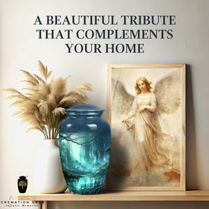 Urna de cremación de aluminio hecha a mano Eternal Honor Urnas de cremación Premium | Revestimiento Meena | Diseño a prueba de fugas - Product Image 4