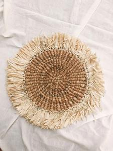 Napperon en jacinthe d'eau avec glands Produits écologiques Fabriqué au Vietnam Décoration de table Napperon tissé Vente en gros - Product Image 6