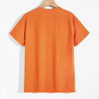 T-shirt à manches courtes en coton et polyester de haute qualité pour homme, col rond, service OEM, logo personnalisé, séchage rapide, décontracté, uni