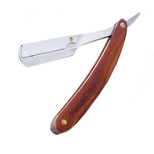 Navaja de Afeitar Plegable de Acero Inoxidable Pissco, Cuchilla Recta para Barbería - Product Image 3