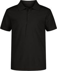 Uniforme escolar para niños de alta calidad, Manga corta para camisa Polo, cierre de botón, rendimiento que absorbe la humedad, Material de punto sólido - Product Image 6