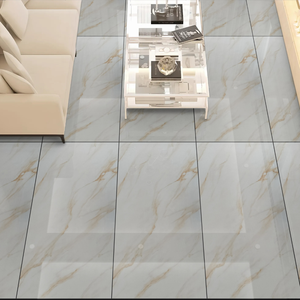 กระเบื้องปูพื้นและผนังพอร์ซเลนเคลือบเงา60X120CM ขนาด600มม. x 1200มม. พื้นผิวมันวาวดีไซน์หรูหรา - Product Image 2