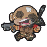 Patch tactique extérieur personnalisé en PVC caoutchouc gaufré 3D, écologique, avec logo couleur, alphabet, cœur, fleur, à coudre pour Airsoft