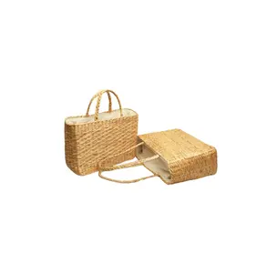 Envelope de palha para mulheres, bolsa de ombro de tecido, bolsa de rattan crossbody para artesanato, novo design, 0084587176063