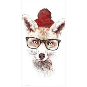Impresión artística de Robert Farkas Hipster Fox sobre papel - Product Image 1