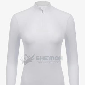 Camisa de equitación de manga larga para mujer, camisa de montar con tecnología de secado rápido, construcción ligera - Product Image 1